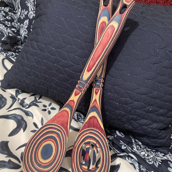 🥄 Island Bamboo Rainbow Wood Spoons - Picture 2 of 8